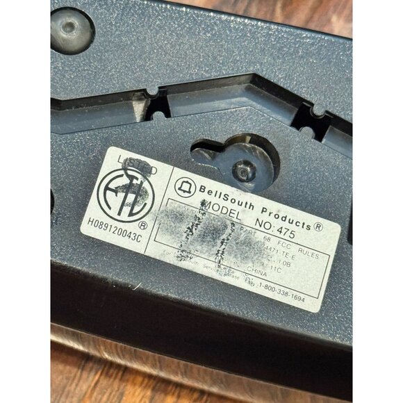 Vintage MCM BellSouth Model 475 Black Landline Corded Telephone Pall Table Prop - Picture 2 of 7